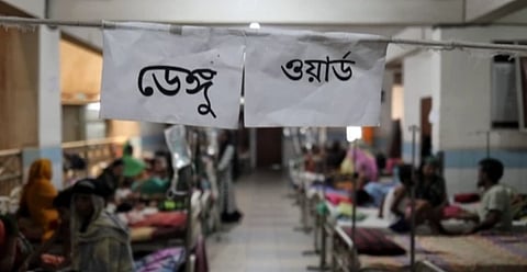 A dengue ward at a hospital in the capital.