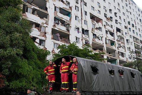 Rscuers from Spain mobilized though the area affected in the earthquakes in La Guaira, Venezuela, 30 June 2026. 