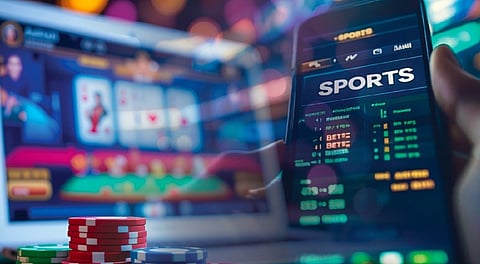 Representational image of online gambling