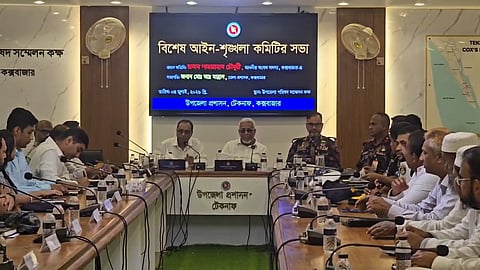 Multi-agency meeting in Teknaf