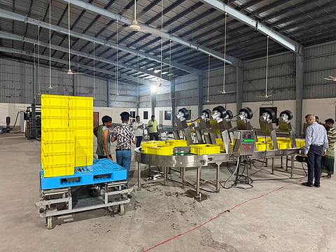 The newly built Vapour Heat Treatment plant