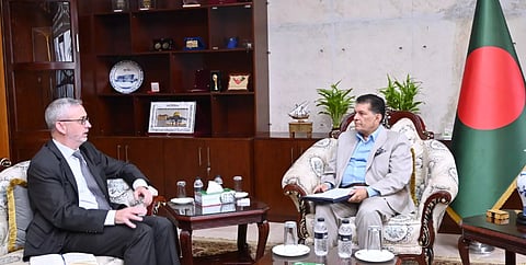 Ambassador of the European Union to Bangladesh Michael Miller met Foreign Minister Dr Khalilur Rahman at the Ministry of Foreign Affairs on Monday 