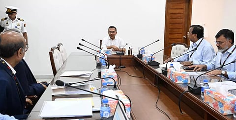 PM attends meeting at the Prime Minister's Office in the Bangladesh Secretariat
