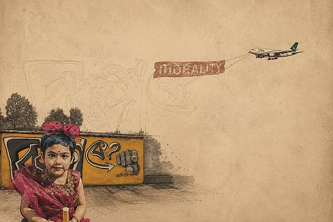 Ria Gope and the plane that flies over Pakistan
