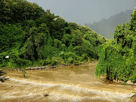 Sangu River at Bandarban was flowing 96 centimetres above the danger level as of 9am on Wednesday