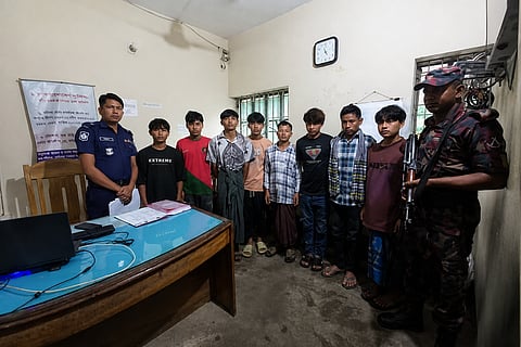 Eight Myanmar nationals with BGB