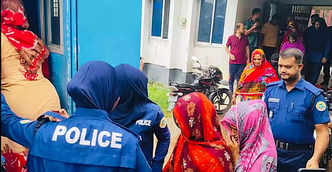 Police take attackers into custody after clashes erupted at Agailjhara Police Station in Barishal over rumours of a custodial death.