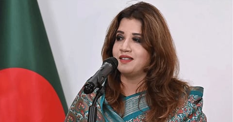 A photo of State Minister for Foreign Affairs Shama Obaed Islam.