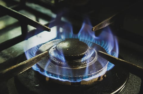 A gas stove 