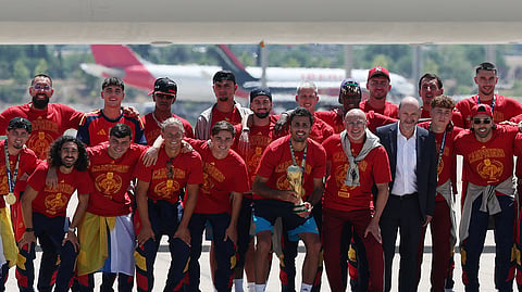 Plane carrying Spain's World Cup winning team lands in Madrid