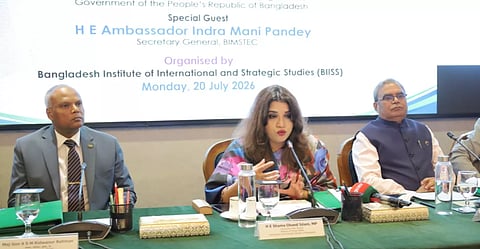 State Minister for Foreign Affairs Shama Obaed Islam at a seminar in the city