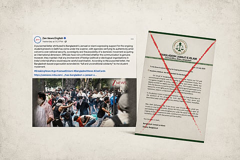 Jamaat strongly condemned what it described as a malicious act of forgery and urged social media users to stop sharing the document