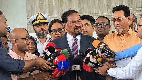Hafiz Uddin was speaking to reporters 