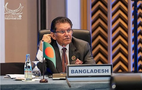 Foreign Minister Dr Khalilur Rahman addresses the commemorative ceremony marking the 50th anniversary of the Treaty of Amity and Cooperation in Southeast Asia (TAC) in Manila.
