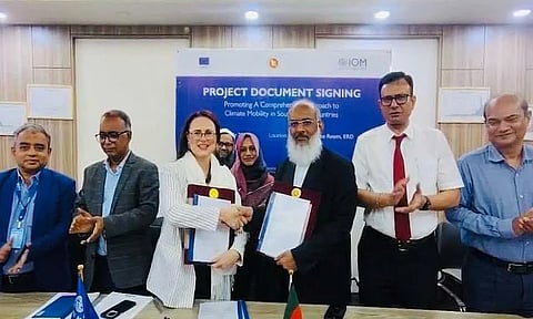 GoV and IOM signed a agreement yesterday to implement a €1.125 million European Union-funded project 
