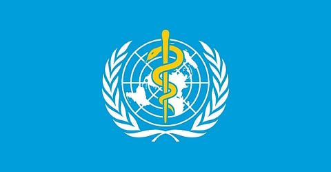 A logo of the WHO