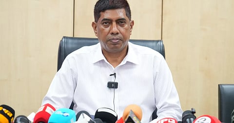 Additional Commissioner (DB) of Dhaka Metropolitan Police Shafiqul Islam briefs reporters at the DMP Media Centre on Monday.