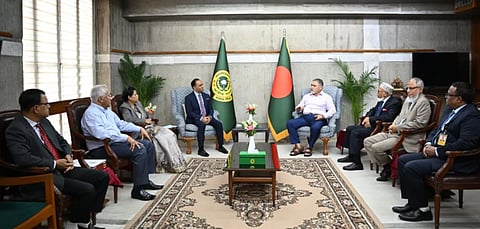 CEC meets Acting Speaker at the Jatiya Sangsad Bhaban.