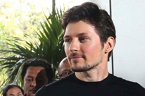 Telegram co-founder Pavel Durov appears at an event on Aug. 1, 2017 in Jakarta, Indonesia.