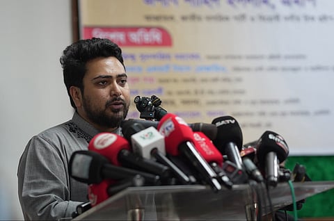 Nahid Islam was speaking at a program on Saturday 