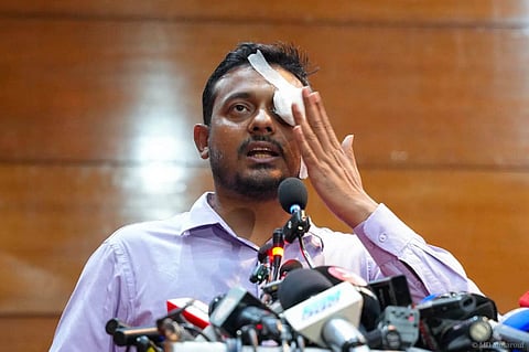 Nasiruddin Patwary speaks during the event.