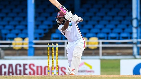 West Indies' Justin Greaves