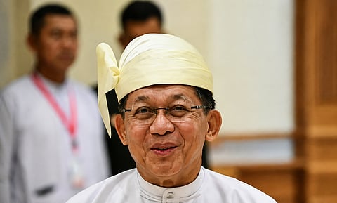 Myanmar's President Min Aung Hlaing. 