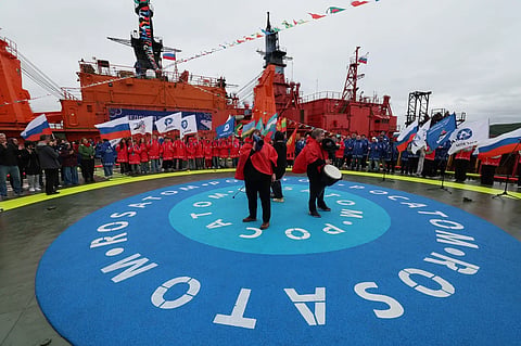 Nuclear powered ice-breaker 