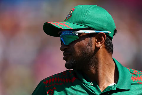 Bangladesh's Shakib Al Hasan during a match