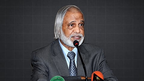 A composite of LGRD and Cooperatives Minister Dr Abdul Moyeen Khan