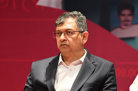 Salahuddin Ahmed at a program titled “To Make the Disappeared Appear: Law, Justice, Accountability and Human Rights”, organised by Mayer Dak at the National Museum