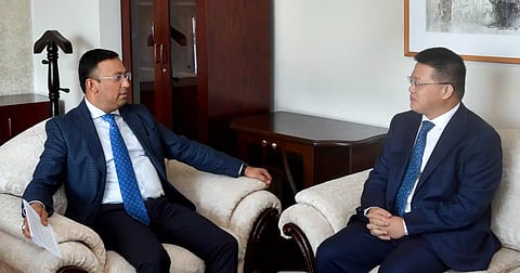 Chinese Ambassador Yao Wen meets Bangladesh's State Minister for Foreign Affairs on Sunday