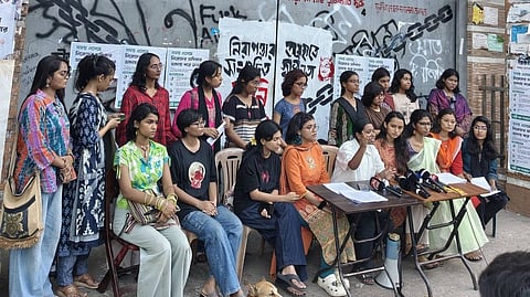 Several groups of female students have recently protested against what they describe as an “evening curfew”.