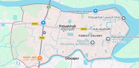 Map of Patuakhali