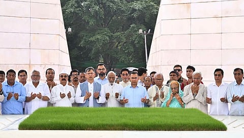 BNP leaders offer prayers at the Ziaur Rahman’s grave in Dhaka on September 1, 2026.