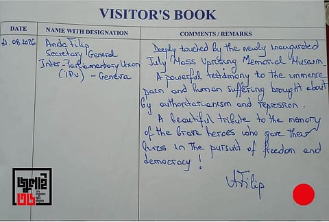 The remark of IPU Secretary General on visitor’s handbook