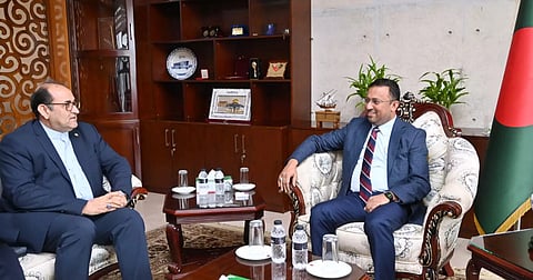 Ambassador of Iran to Bangladesh Dr. Jalil Rahimi Jahanabadi met State Minister for Foreign Affairs Humaiun Kobir
