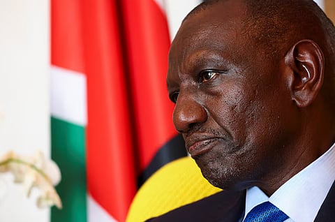 Kenya's President William Ruto attends an interview with Reuters on the sidelines of the G7 summit in Evian-les-Bains, France, June 17, 2026.