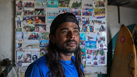 Bangladesh Surf Girls and Boys Club's coach Rashed Alam.