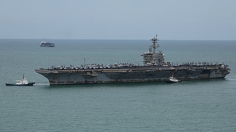 The US Navy Nimitz-class aircraft carrier USS Abraham Lincoln (File Photo)