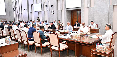 Prime Minister Tarique Rahman holds a meeting at the Bangladesh Secretariat on September 6, 2026.