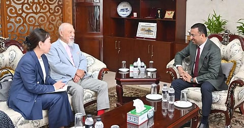 State Minister for Foreign Affairs Humaiun Kobir meets delegations from Japan's Nippon Foundation on Sunday