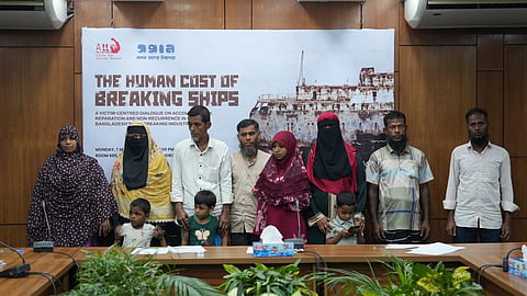 A victim-centred dialogue, attended by families of the SN Corporation shipyard blast victims, was held in Dhaka on Monday