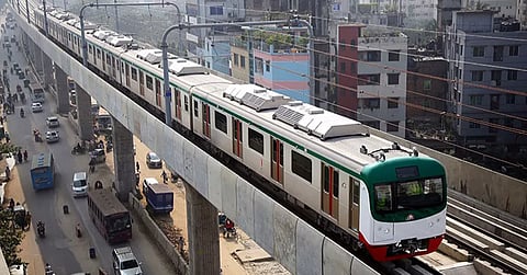 A file photo of the metro rail.