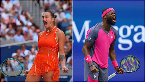 Aryna Sabalenka and Frances Tiafoe.