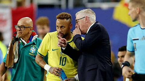 Neymar and Carlo Ancelotti.