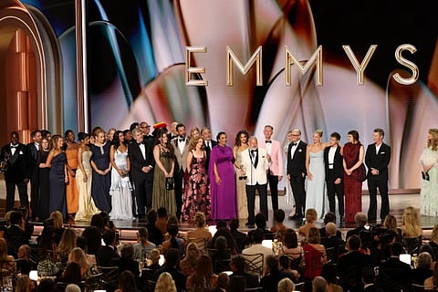R. Scott Gemmill accepts the award for Outstanding Drama Series for "The Pitt" during the 78th Primetime Emmy Awards in Los Angeles, California, U.S., September 14, 2026.