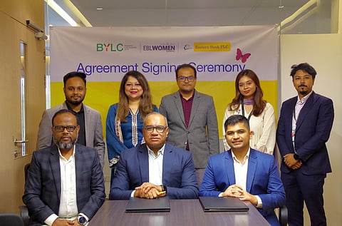 M. Khorshed Anowar, EBL’s deputy managing director and head of Retail and SME Banking, and Habibullah Tamim, acting in-charge and senior manager at BYLC, signed the partnership agreement in Dhaka recently