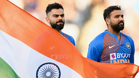 India's Virat Kohli, Rohit Sharma.