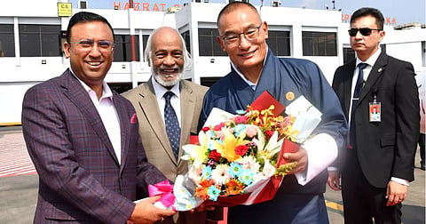 Bhutanese Prime Minister Tshering Tobgay on Friday made a brief stopover